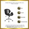 Merrick Lane Roisin Office Chair Mid-Back Ergonomic Executive Swivel Office Chair With Tilt-Lock and Tilt Tension Controls